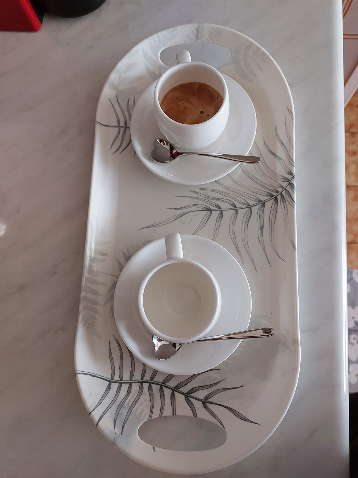 Alessi All-Time set 4 tazzine caffè bone china bianco