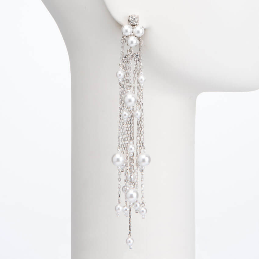 Chic Ad Hoc clip orecchino perle e cristalli