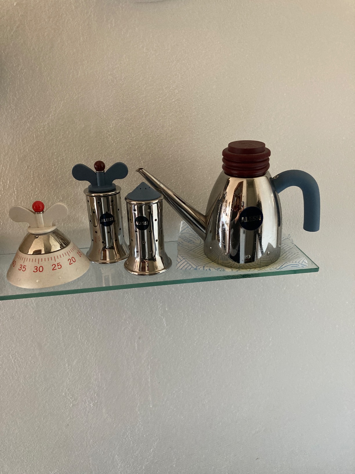 Alessi 9098 macinapepe azzurro acciaio resina 13,2 cm Graves