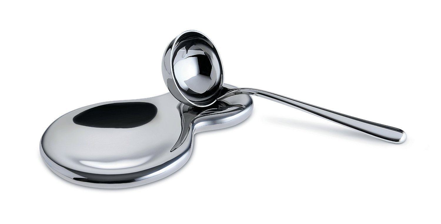 Alessi T-1000 Appoggiacucchiaio Acciaio 18/10 Design