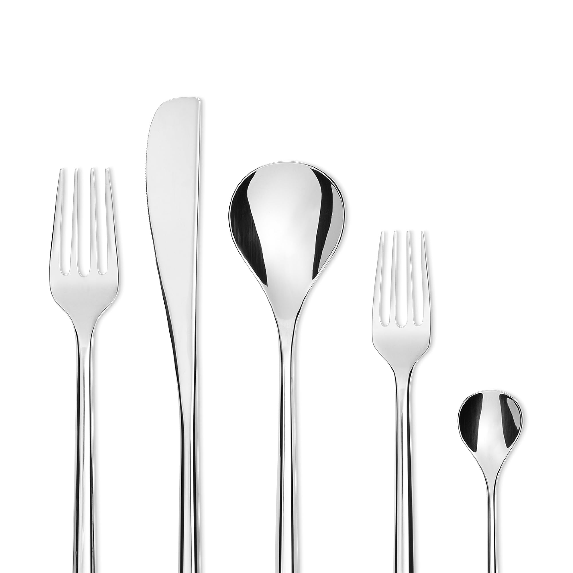 Alessi TI04S5 servizio posate 5 pezzi acciaio