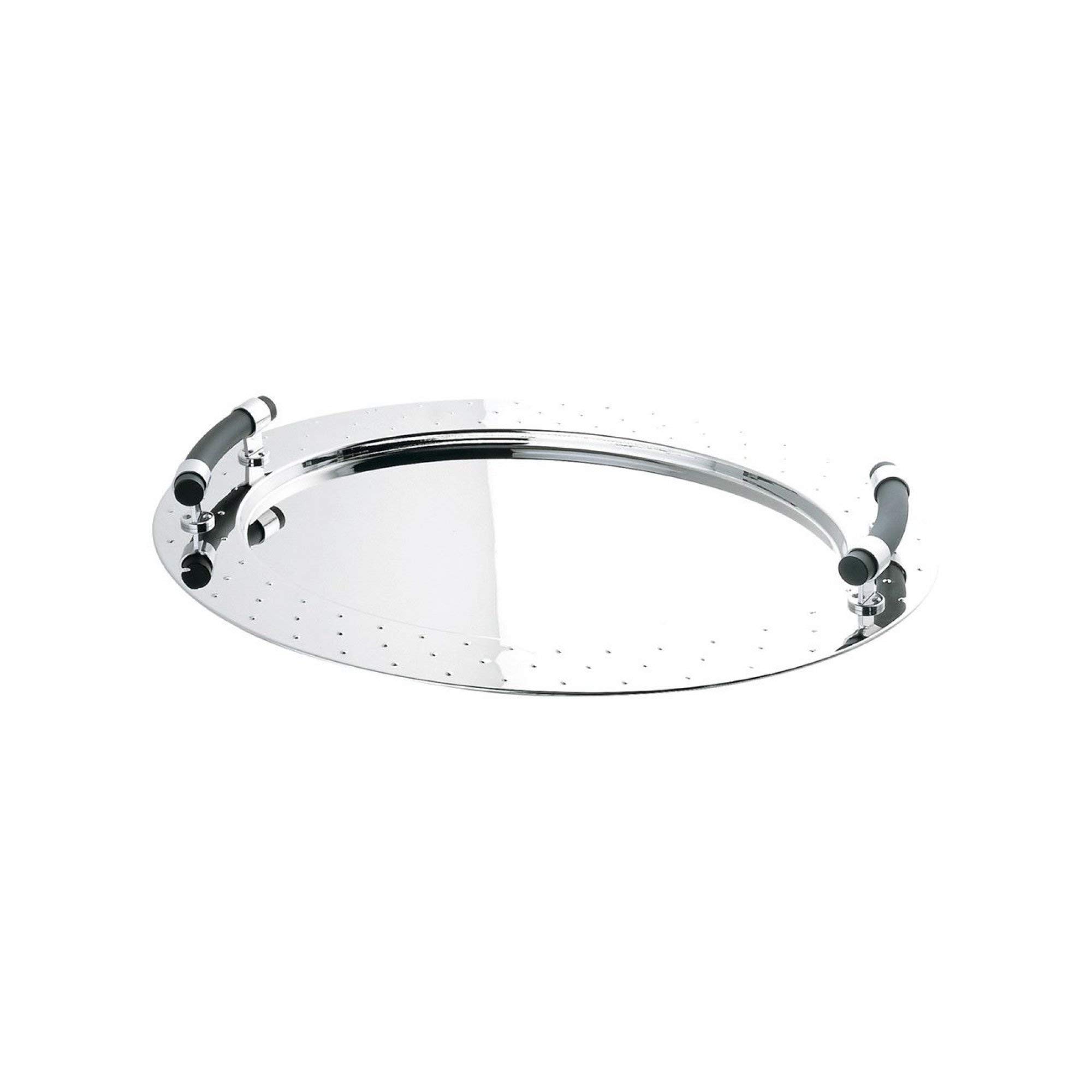 Alessi MG09 vassoio ovale acciaio lucido 58 cm nero
