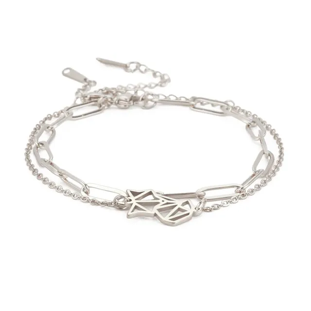 EUEAVAN Bracelets bracciale volpe nove code donna portafortuna