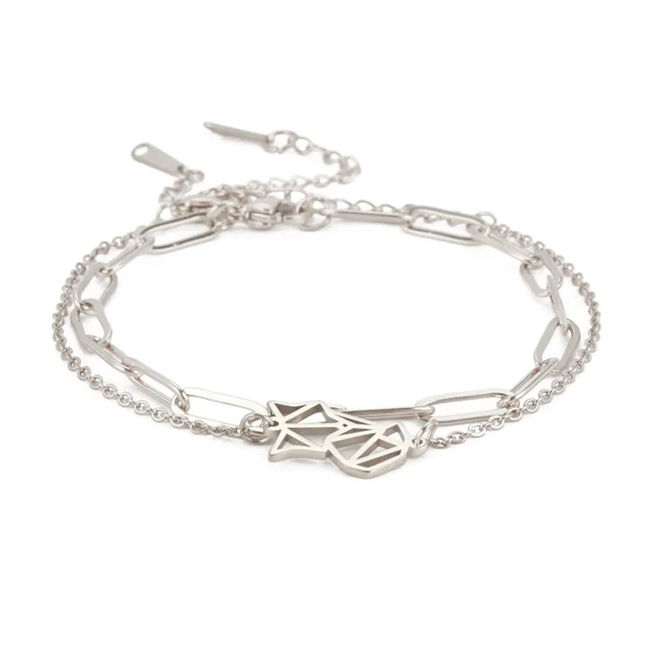 EUEAVAN Bracelets bracciale volpe nove code donna portafortuna