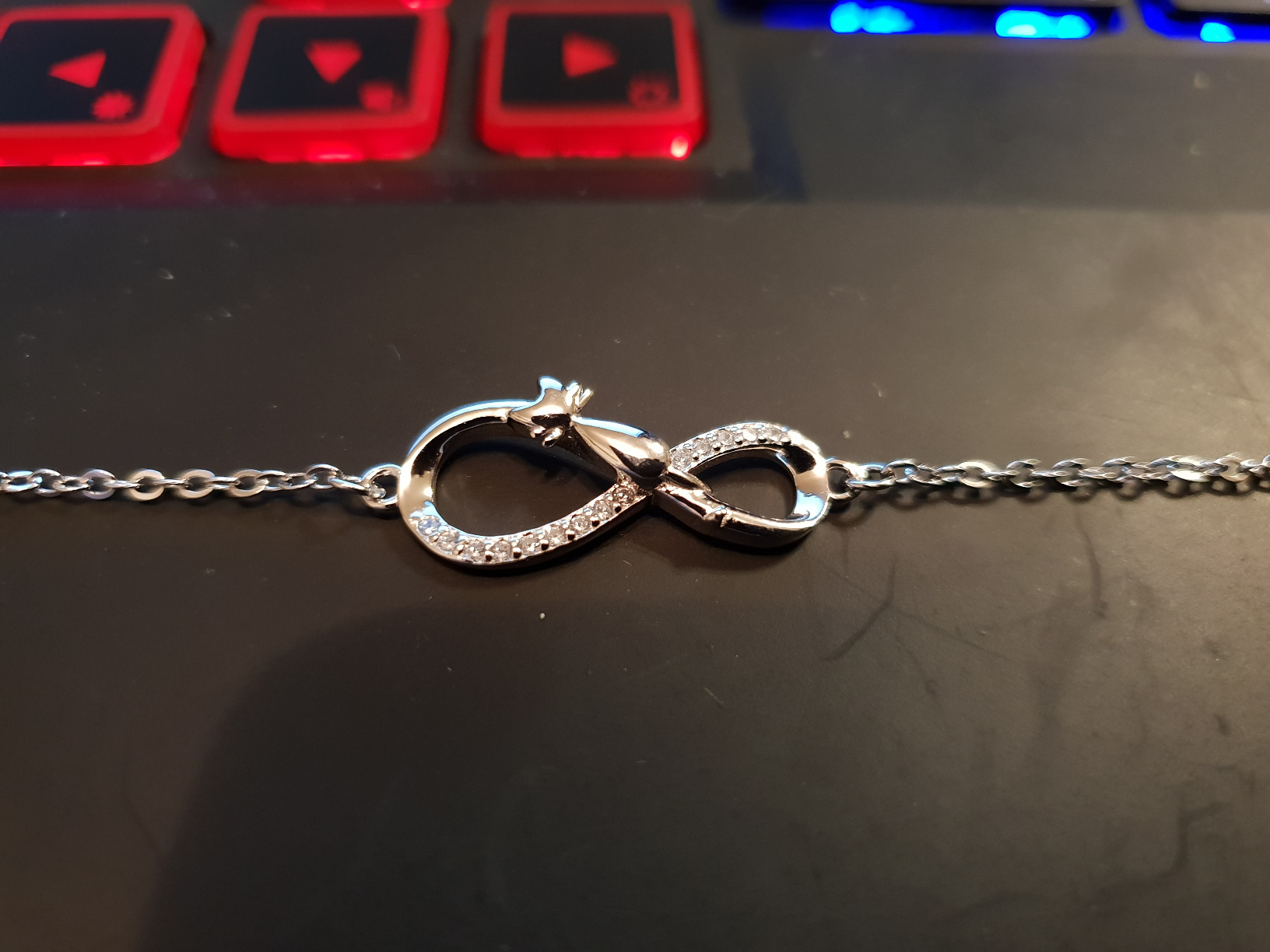 Infinionly parure A collana bracciale orecchini argento