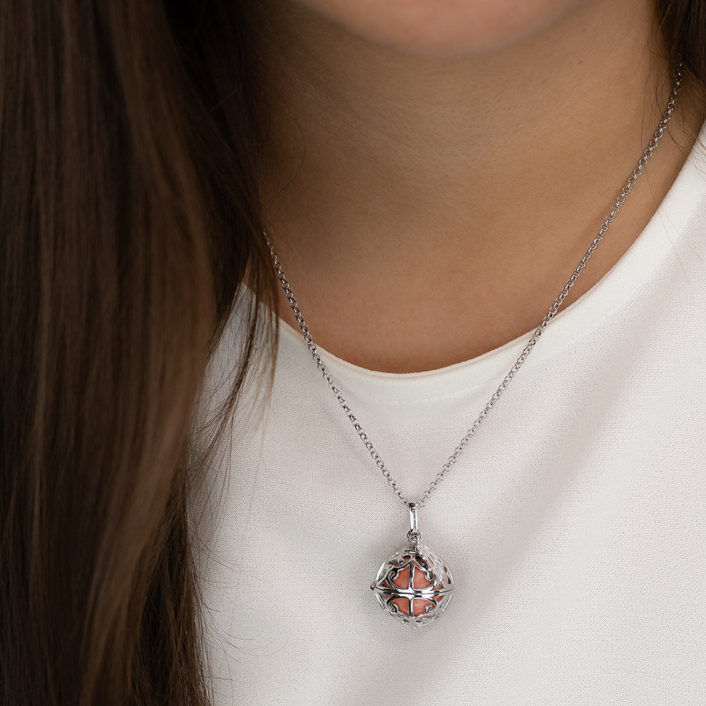 Engelsrufer Flügel ciondolo argento sfera rosé S M