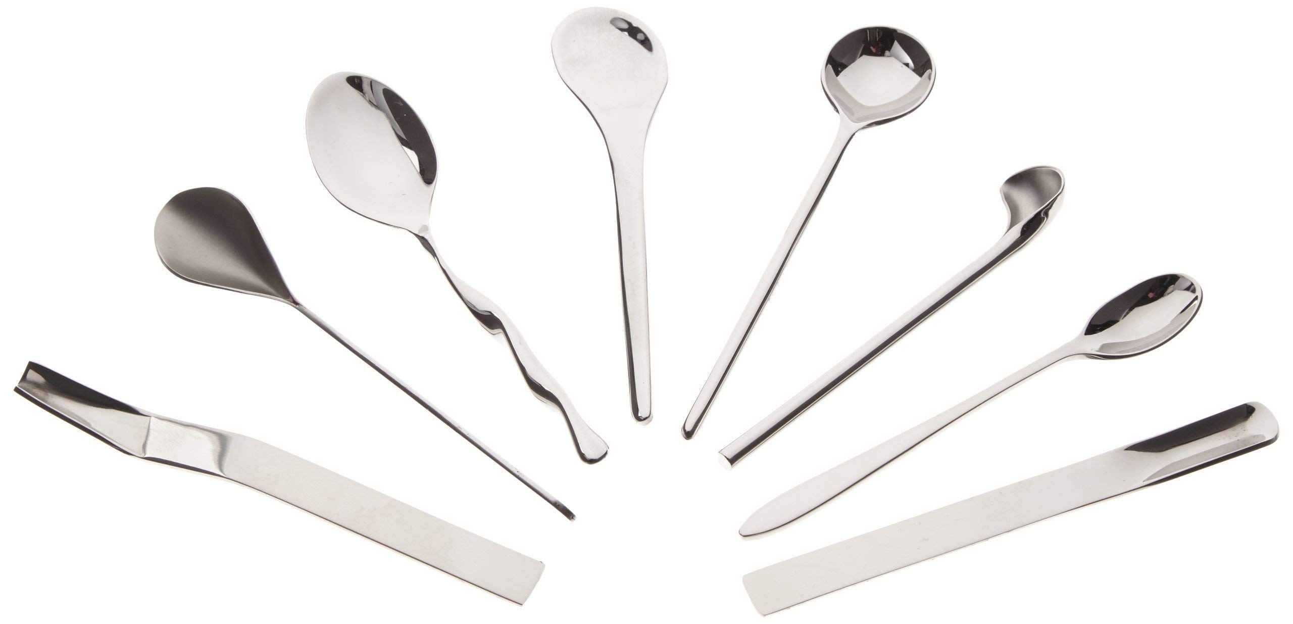 Alessi MSPOONSET Set 8 Cucchiaini Caffè Acciaio 18/10