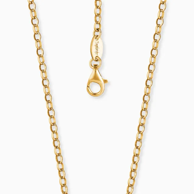 Engelsrufer Ankerkette catena argento oro 50 cm sottile