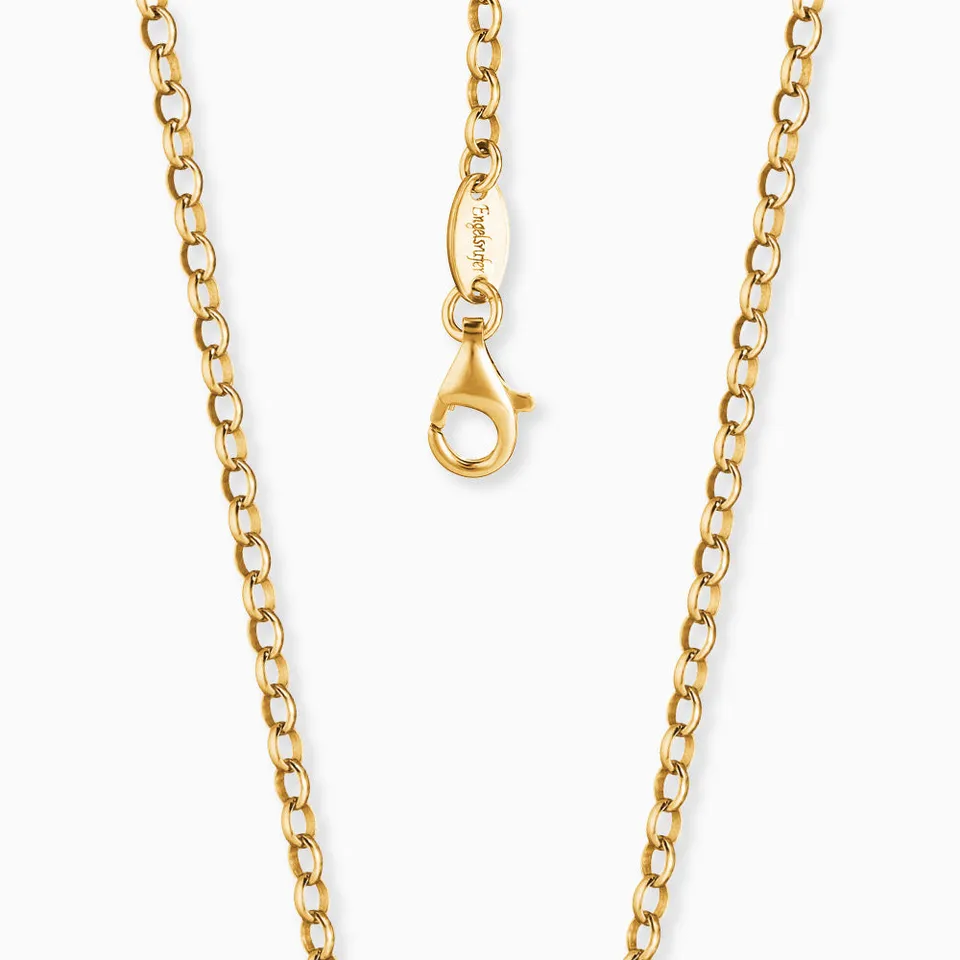 Engelsrufer Ankerkette catena argento oro 50 cm sottile