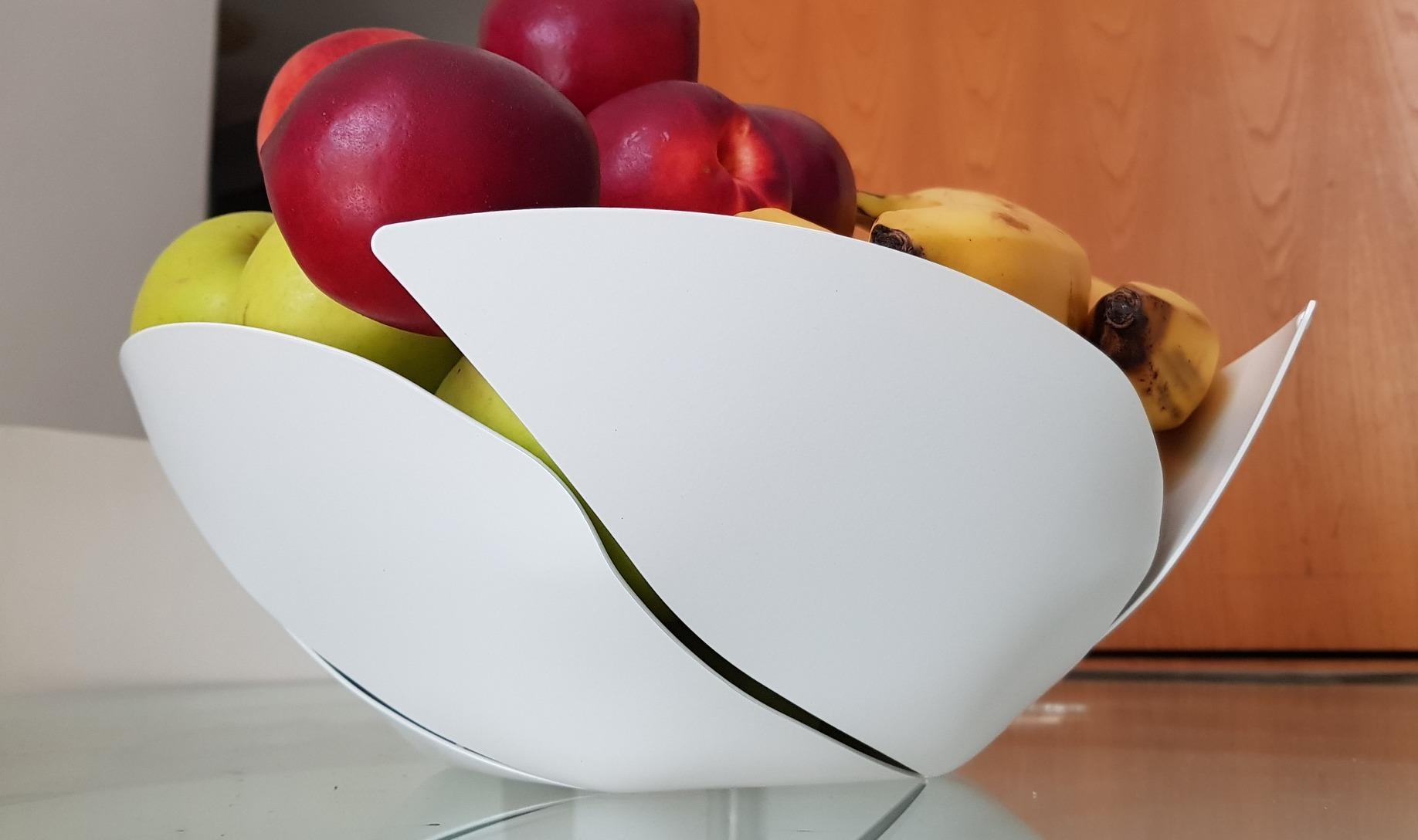 Alessi Twist Again OD02/29 fruttiera acciaio argento 29 cm