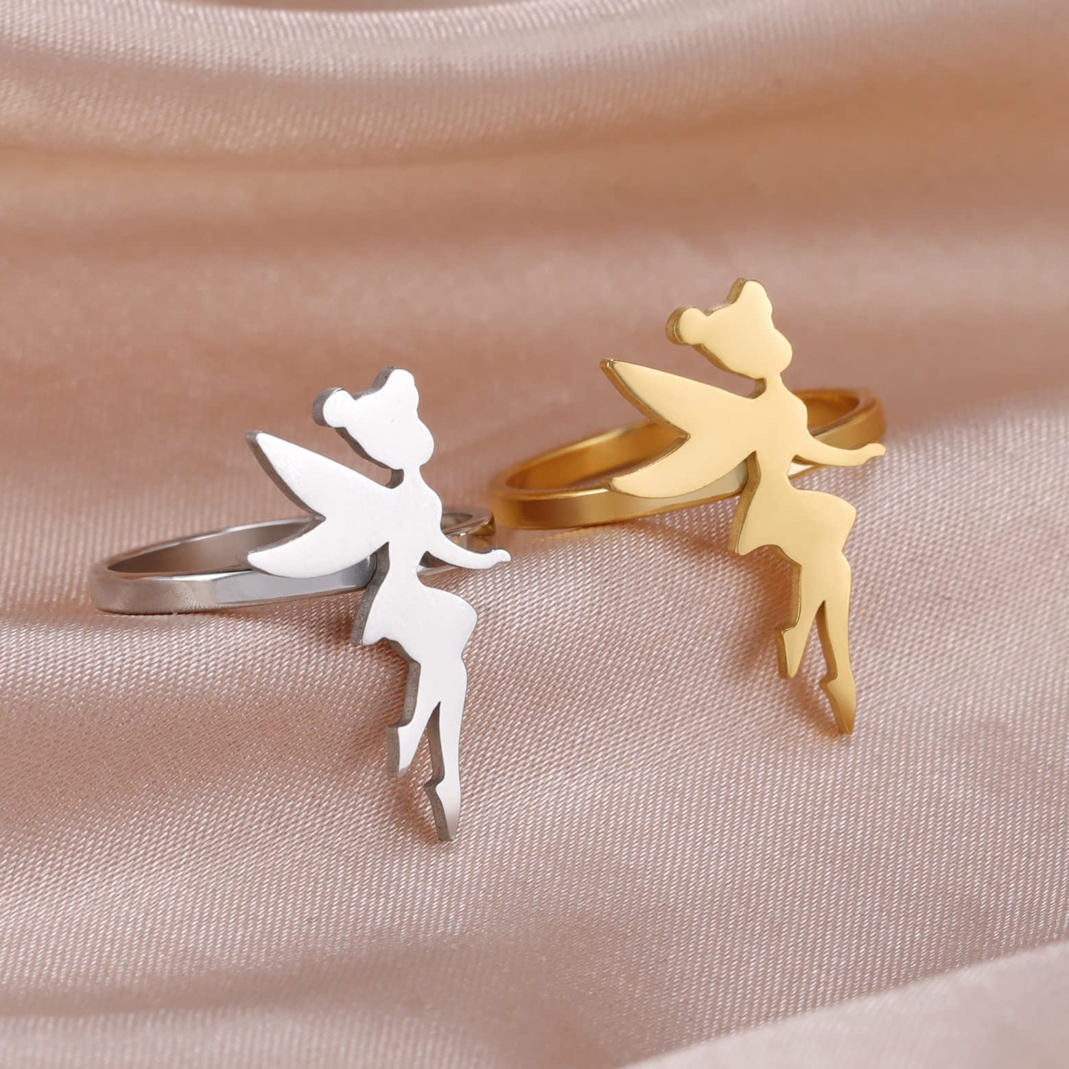 EUEAVAN Rings Wendy Anello Oro Fata Pixie