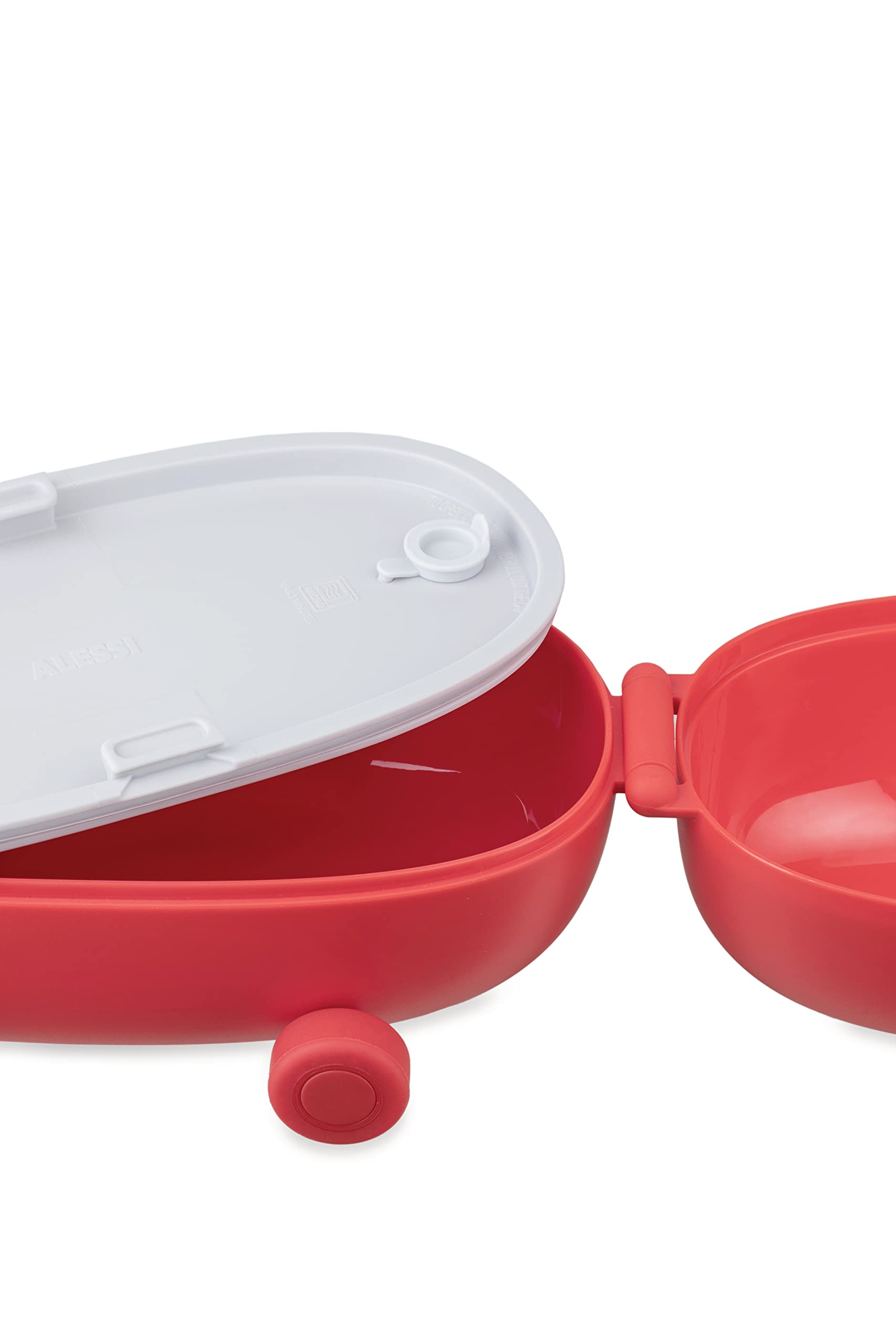 Alessi SA06 Food à Porter Snack Box Rossa 2 Scomparti