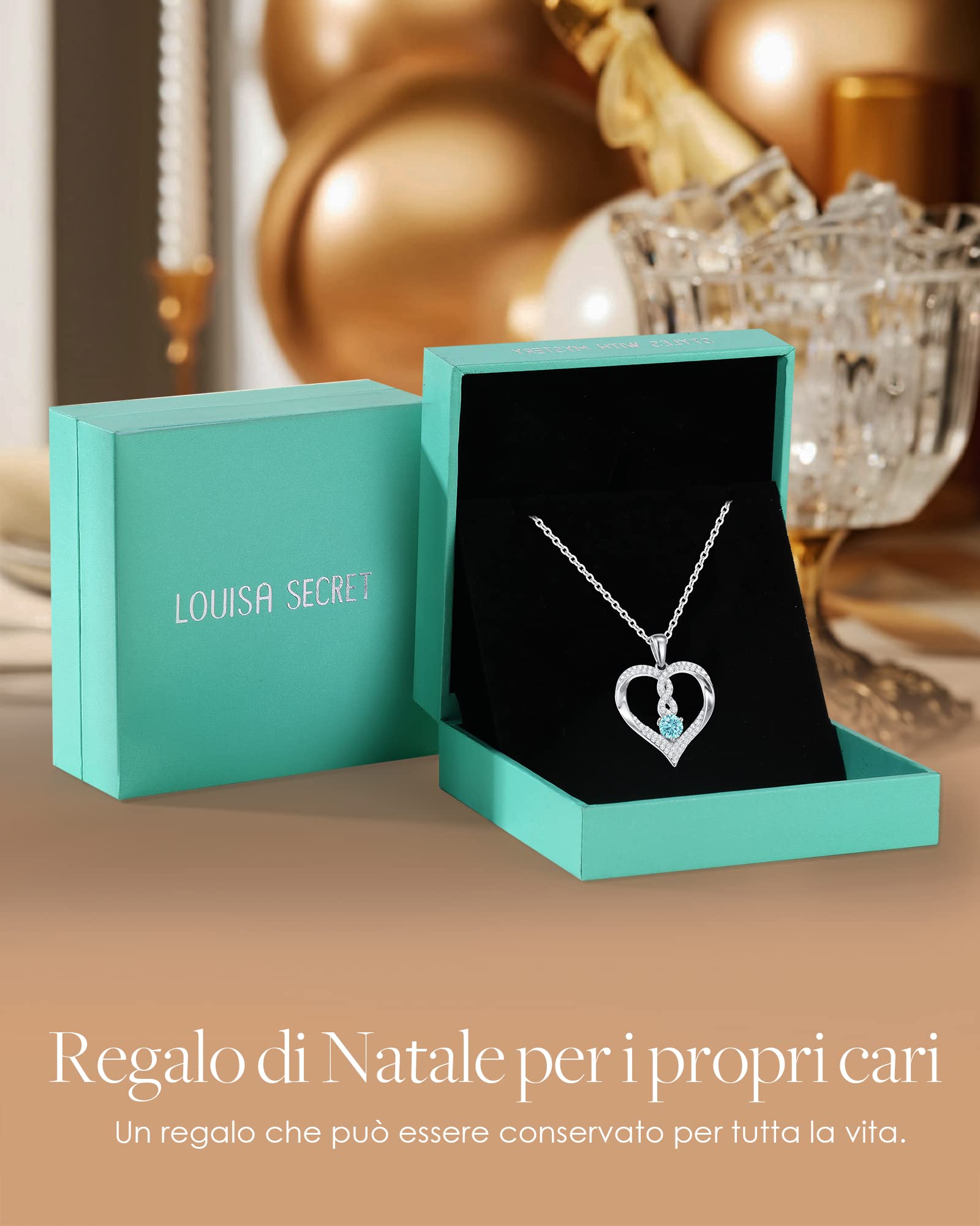 Louisa Secret Cuore Infinito Collana Donna Argento S925
