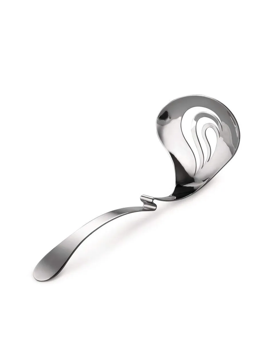 Alessi Nunziatella ESI24 mestolo forato mozzarella acciaio