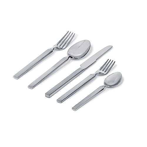 ALESSI Tavola 4180S5 Dry servizio posate 5 pezzi acciaio satinato