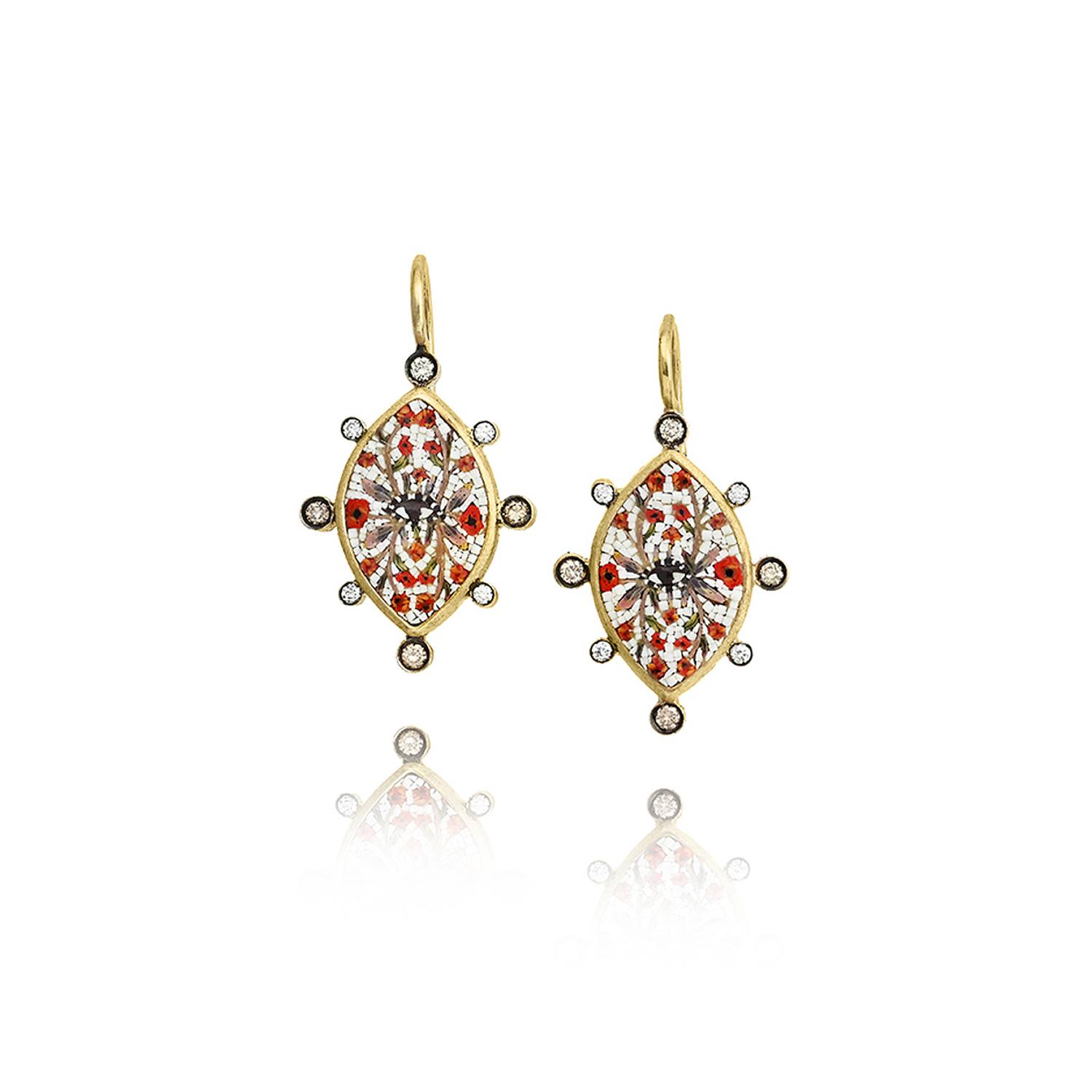Le Sibille Lightray orecchini oro giallo diamanti 0,48ct