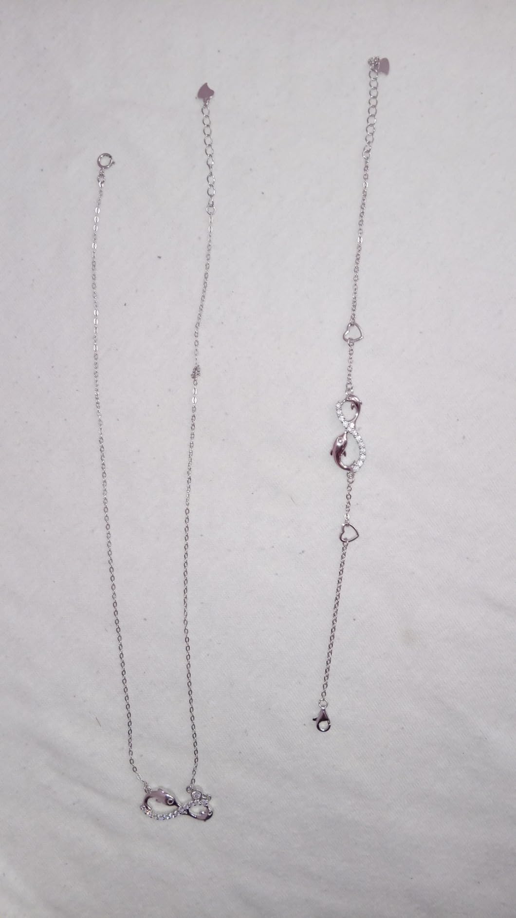 Infinionly Fashion parure gioielli argento 925 B infinito