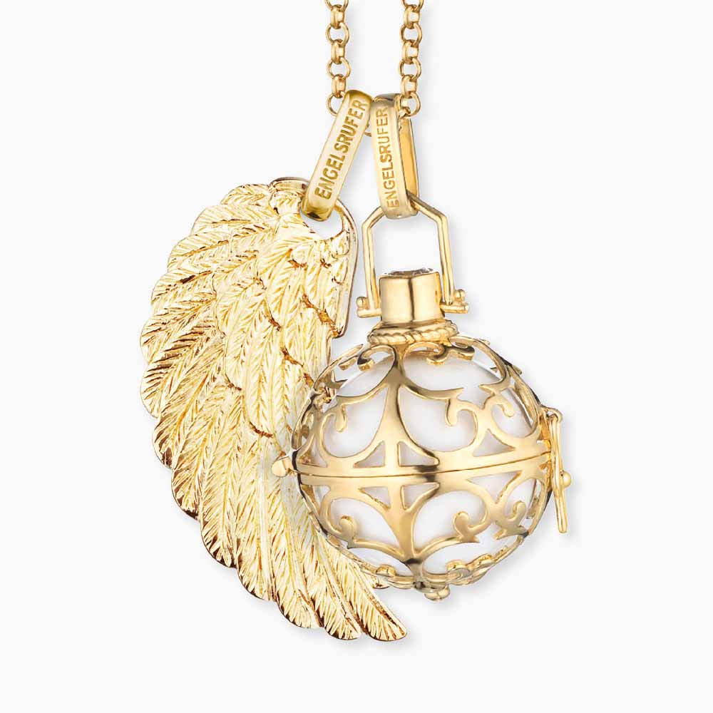 Engelsrufer Flügel ciondolo argento 925 ala oro