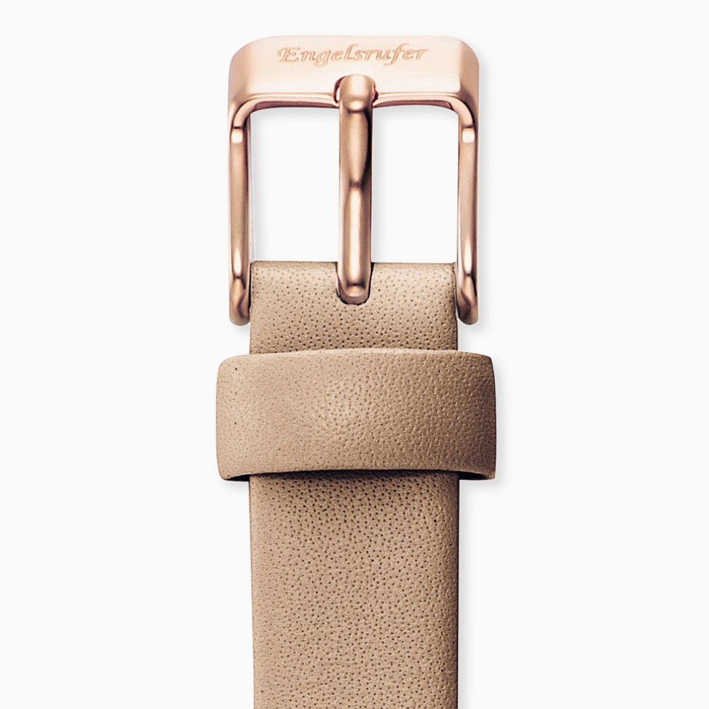 Engelsrufer cinturino orologio pelle marrone 14 mm oro rosa