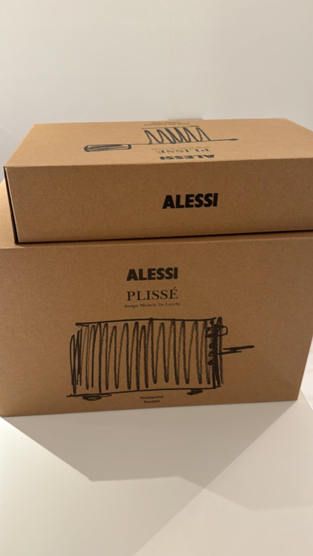 Alessi Plissé MDL08 B tostapane nero 850 W