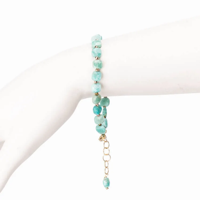 Chic Ad Hoc Bracciali Amazzonite Bracciale Turchese Argento