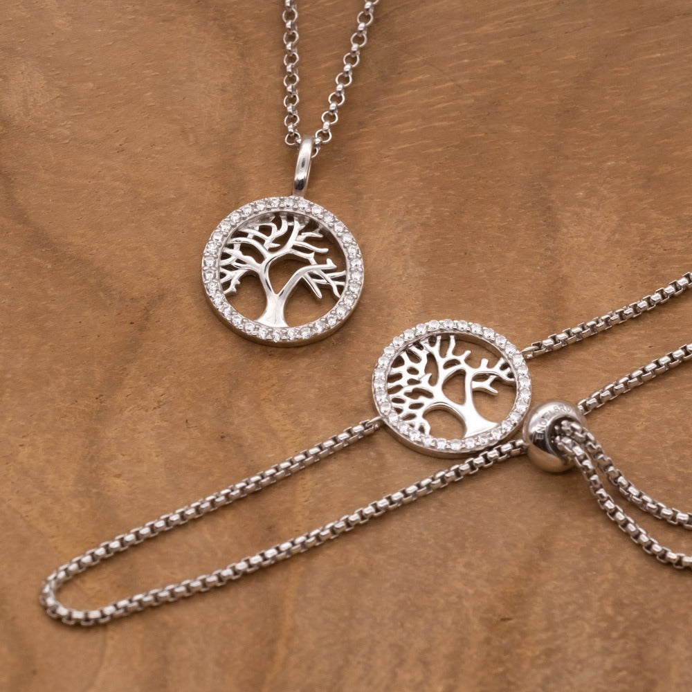 Engelsrufer Albero Vita collana argento zirconia regolabile
