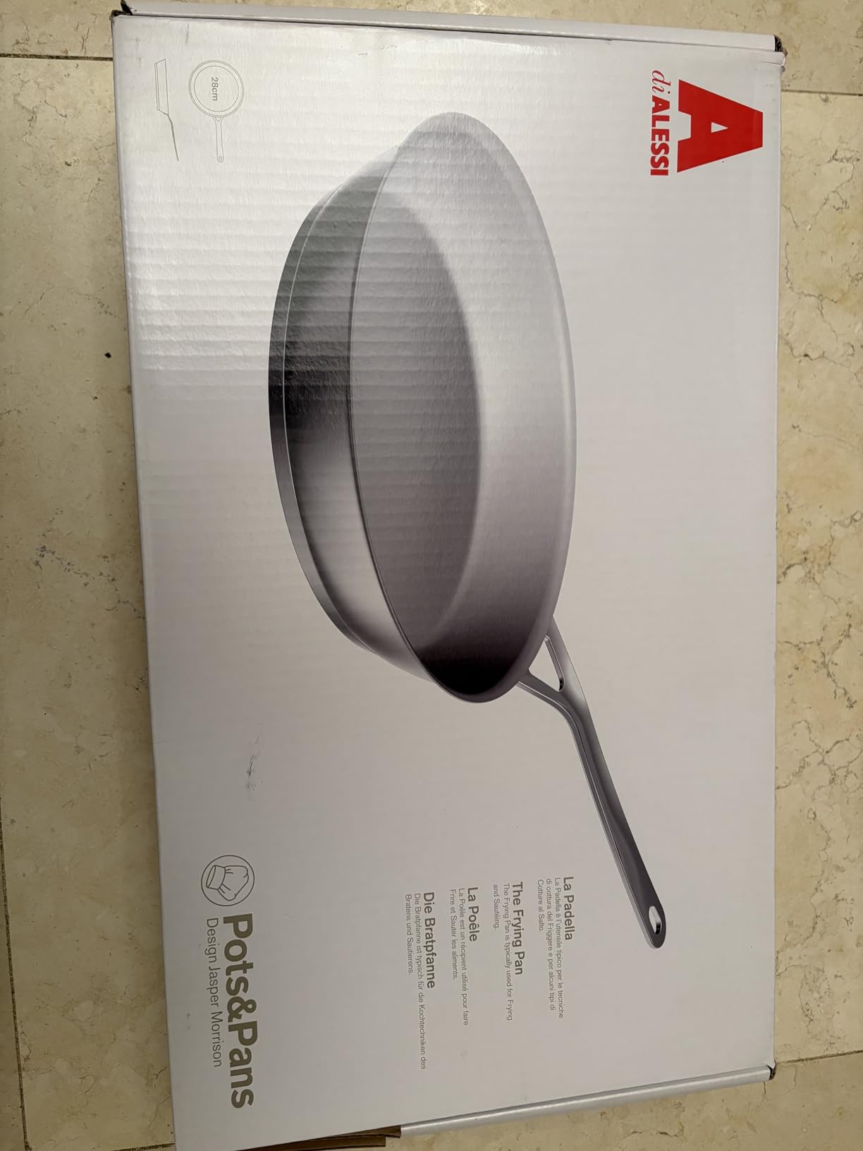 Alessi AJM110/28 Pots&Pans padella acciaio 28 cm