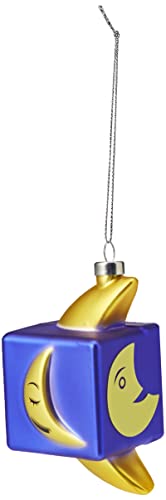 Alessi Mooncube GJ02 8 pallina Natale luna vetro