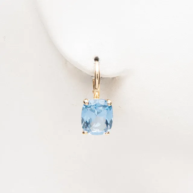 Chic Ad Hoc Orecchini monachella dorati pietra blu