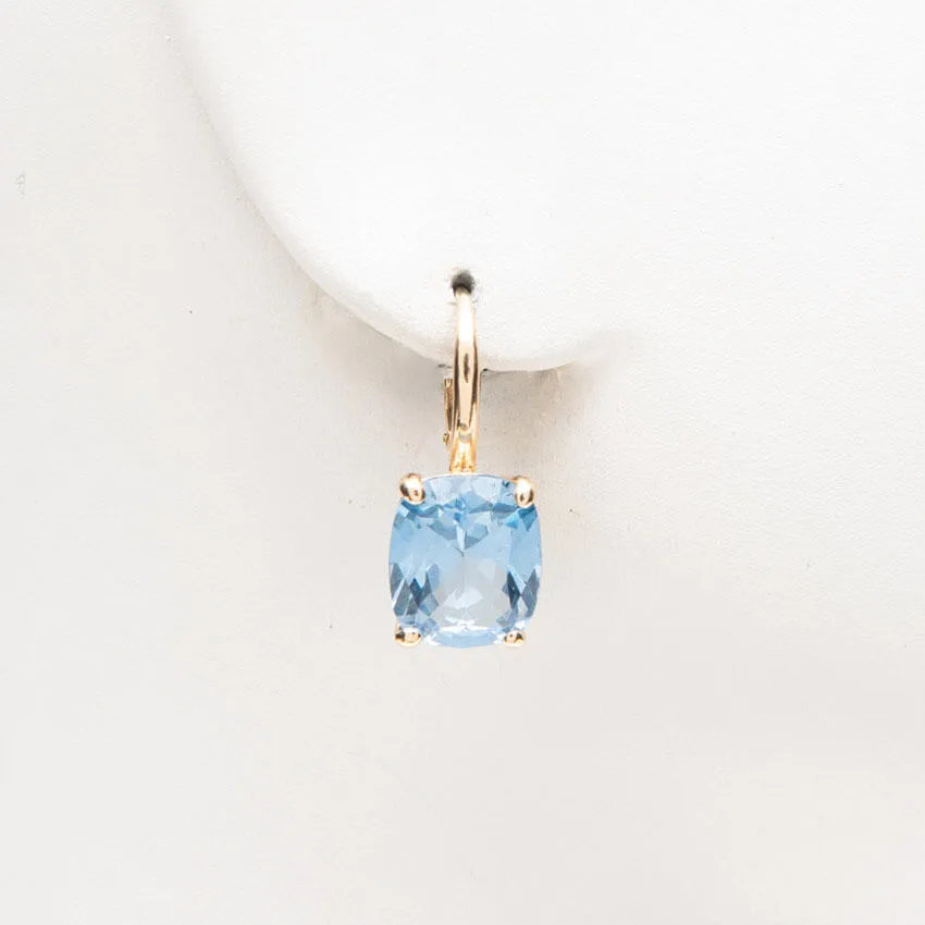 Chic Ad Hoc Orecchini monachella dorati pietra blu