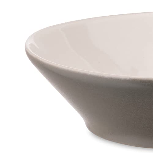 Alessi Tonale DC03/2 Piatti Fondi Ceramica Grigi Set 4
