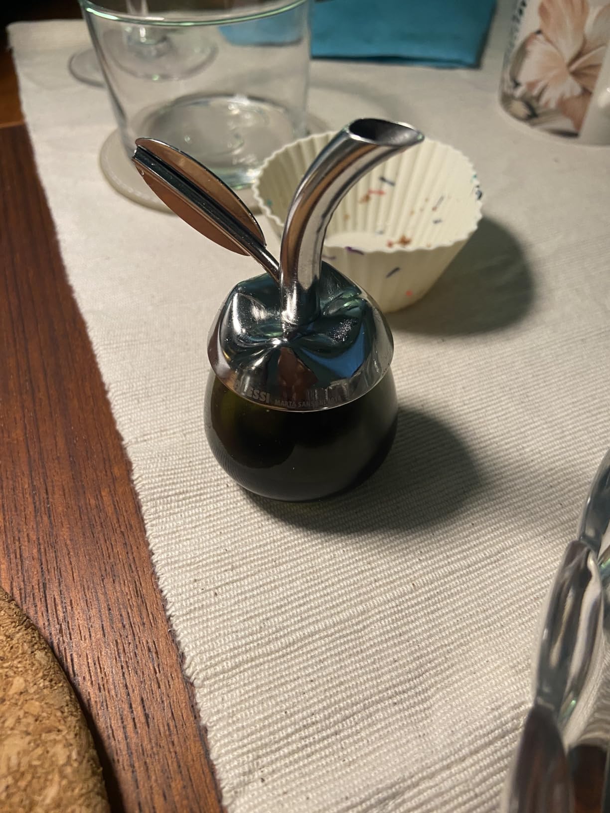 Alessi Fior d'Olio MSA32 tappo versatore acciaio con degustatore