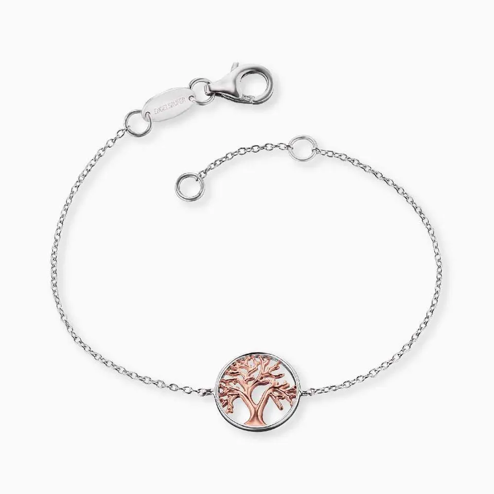 Engelsrufer Lebensbaum bracciale argento bicolor