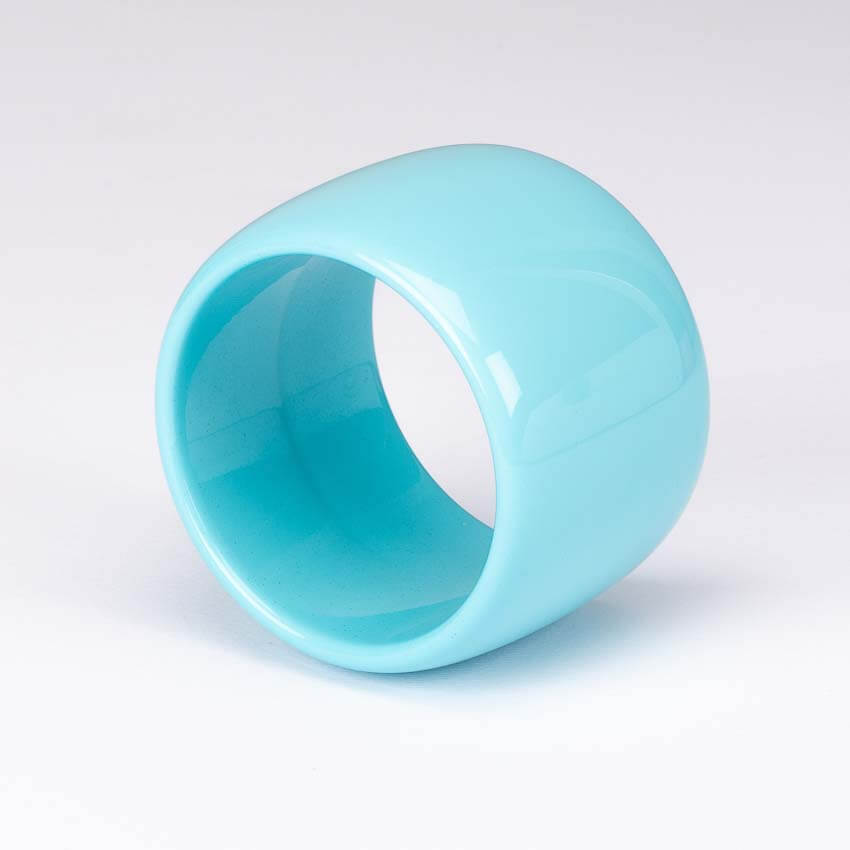 Chic Ad Hoc Bracciali Bangle Rigido Resina Azzurro