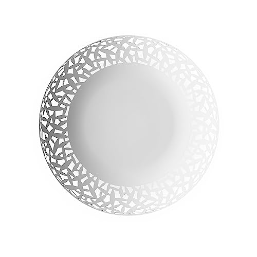 Alessi Cactus MSA04/29 fruttiera traforata bianca 29 cm