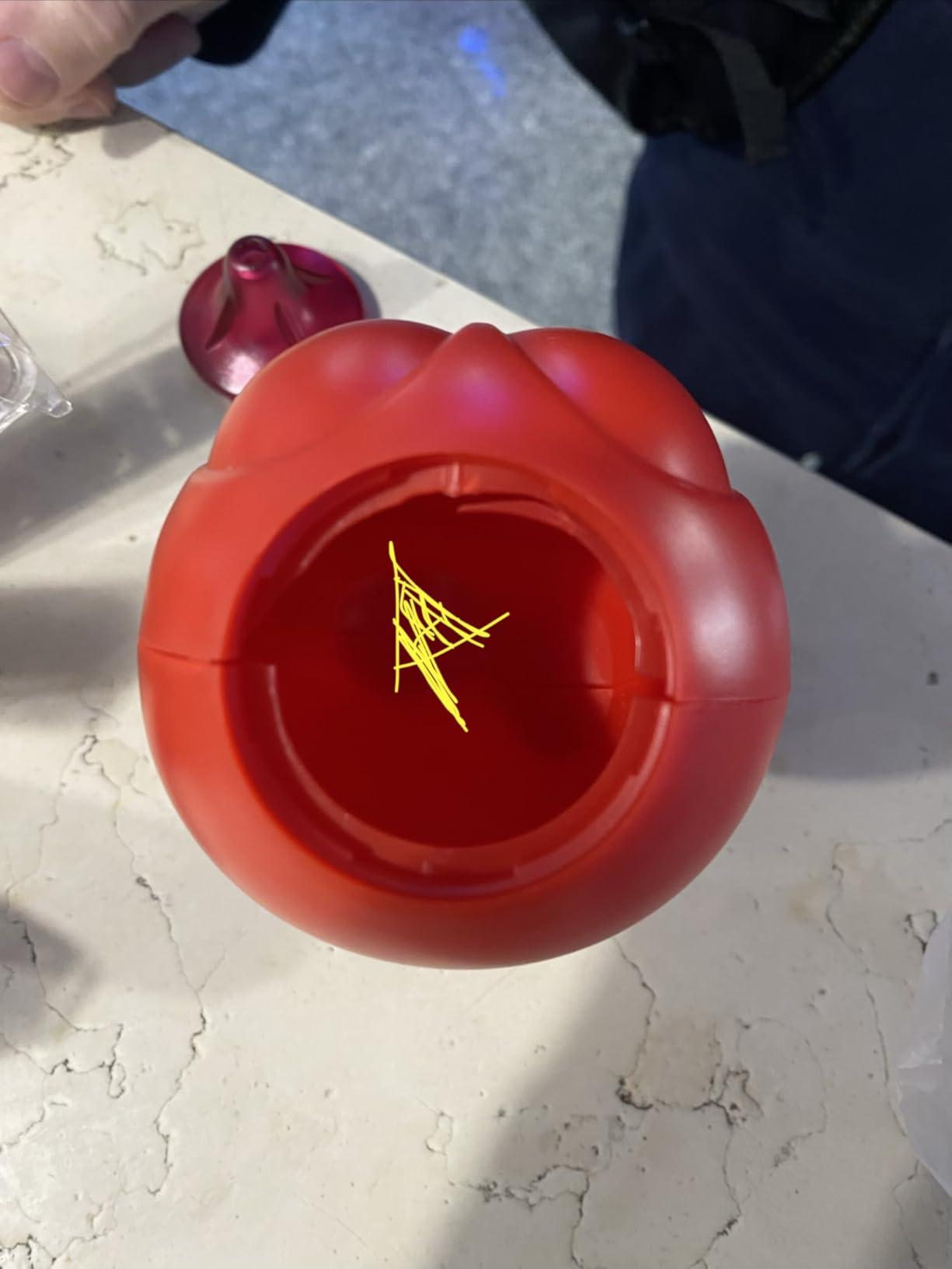 Alessi Gino Zucchino AGV02 zuccheriera rossa 20 cl resina
