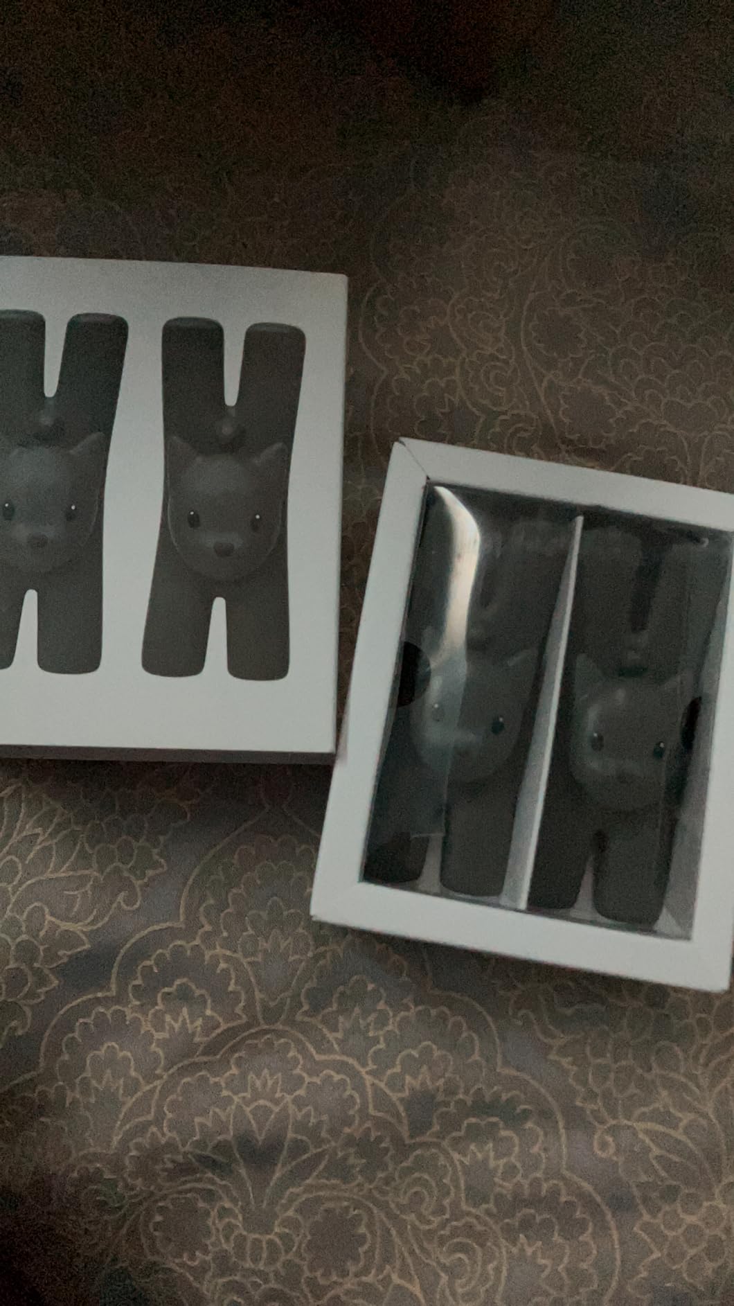 Alessi Lampo MMI32CS B mollette magnetiche gatto set 2 pezzi nero