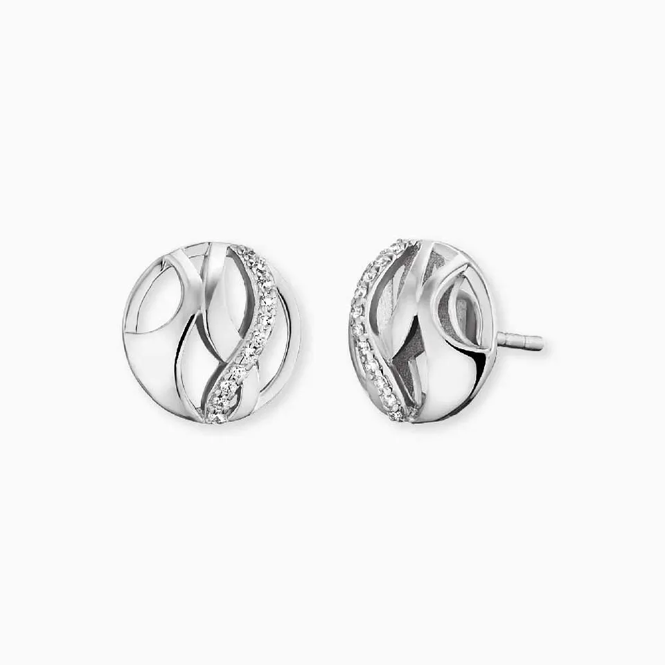 Engelsrufer Paradise Orecchini Argento 925 Zirconia Lobo