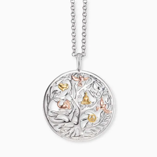 Engelsrufer Albero Vita Tricolor collana argento 925 pastello