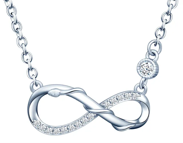 INFINIONLY Fashion Collana argento 925 infinito serpente