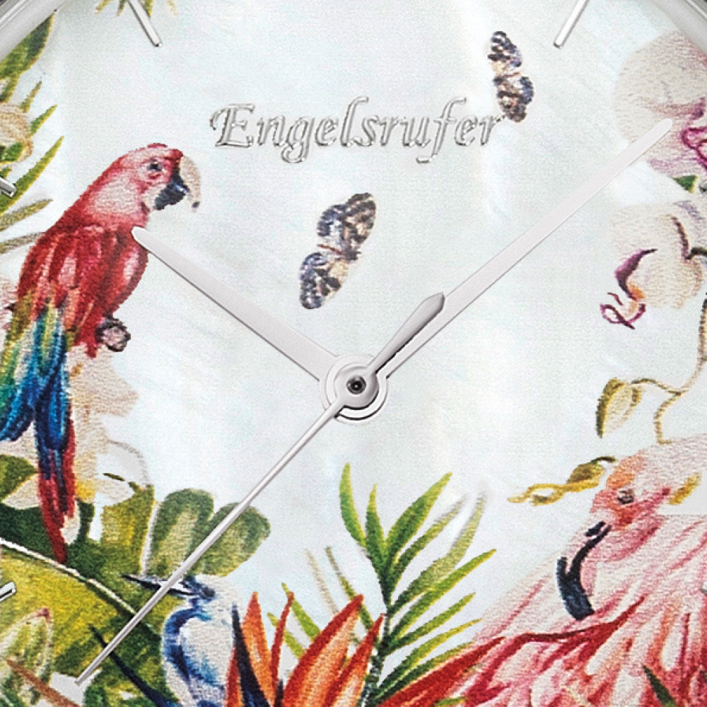Engelsrufer Paradise Set Orologio Zirconi Corallo