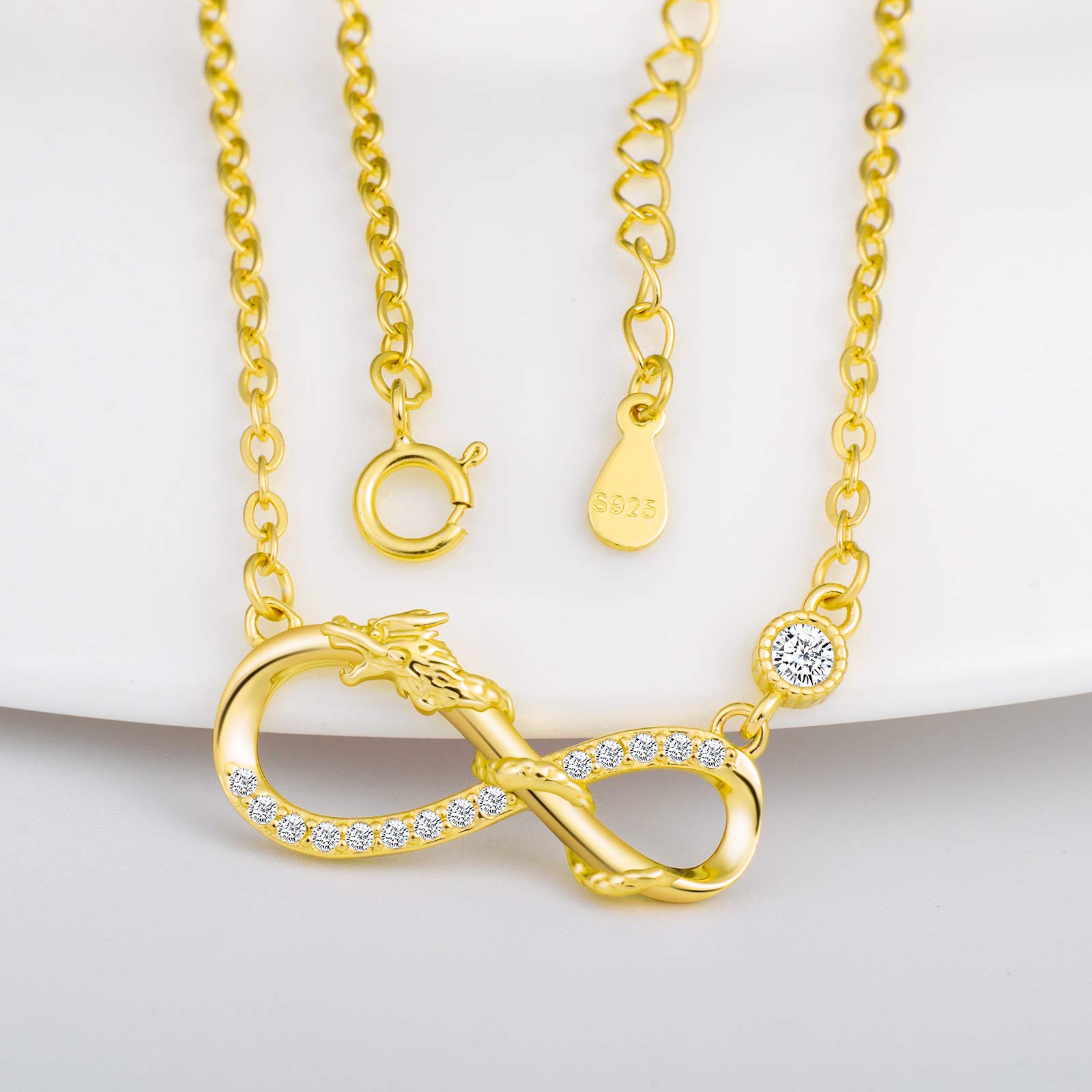 Infinionly Fashion Gold-Necklace collana oro infinito