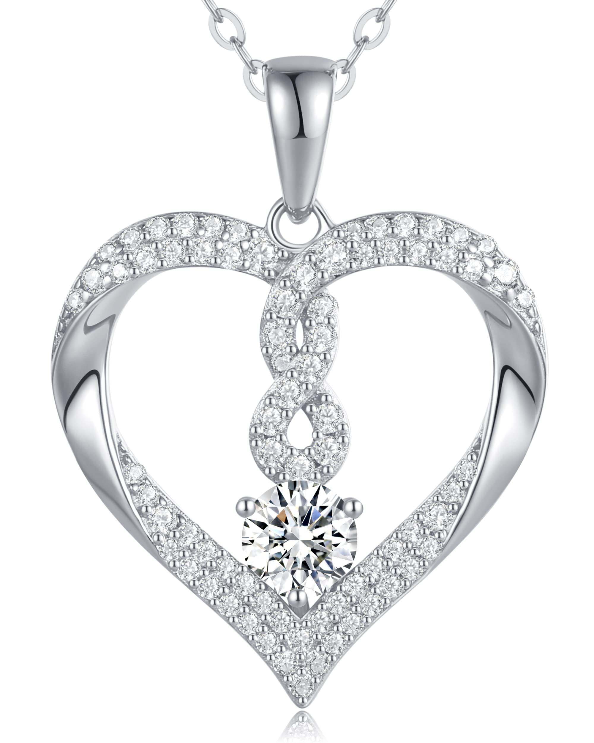 Louisa Secret Cuore Infinito Collana Argento 925 Zirconia