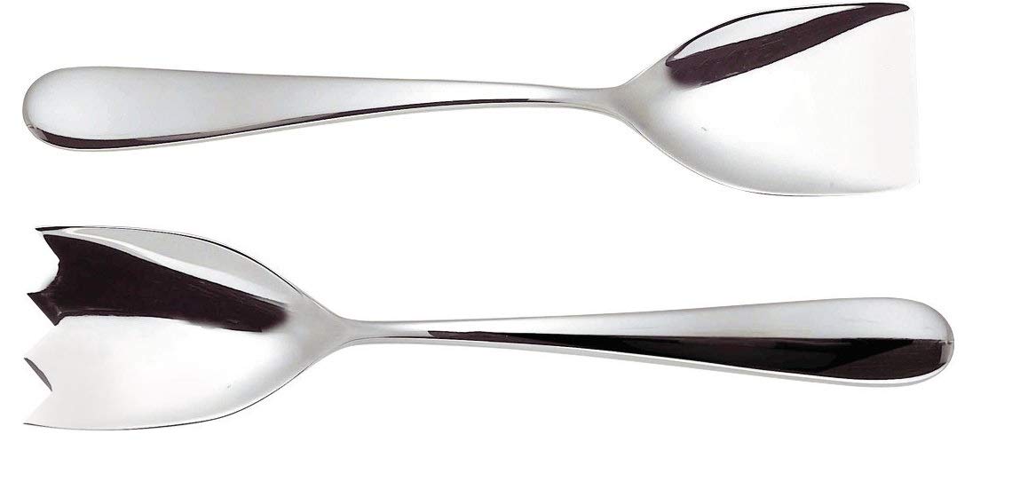 Alessi Nuovo Milano 5180/14 Posate Insalata Acciaio Lucido