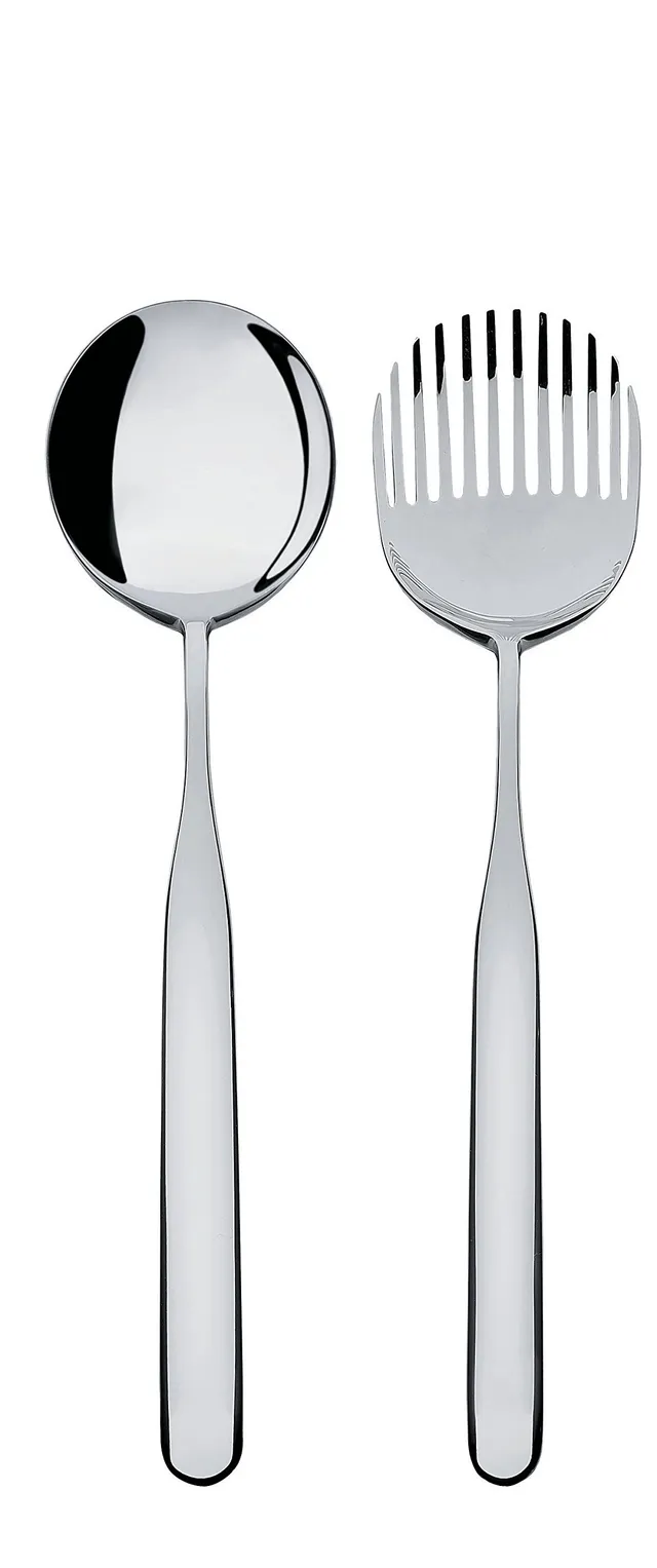 Alessi Collo-Alto IS02/14 posate insalata acciaio lucido