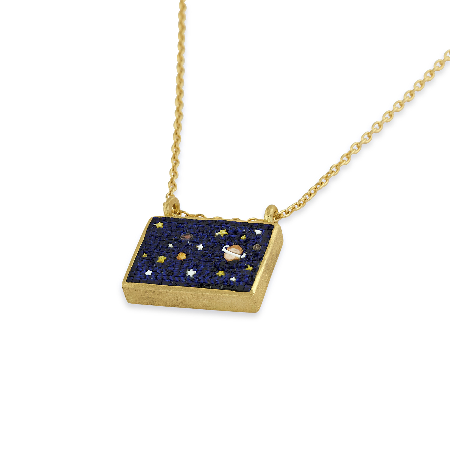 Le Sibille Among The Stars collana oro giallo mosaico romano