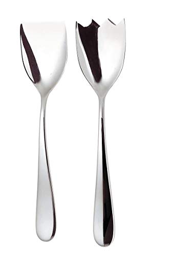 Alessi Nuovo Milano 5180/14 Posate Insalata Acciaio Lucido