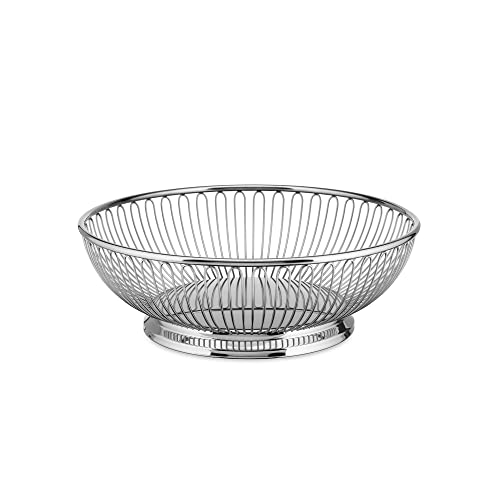 Alessi 826/24 Cestino Filo Centrotavola Acciaio 24 cm Lucido