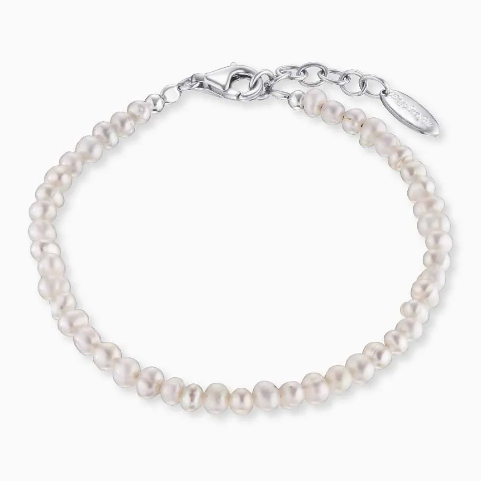 Engelsrufer Bracciale Argento 925 Perle Acqua Dolce Bianco