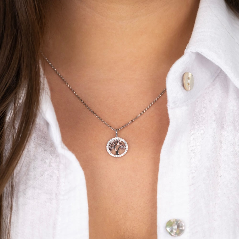 Engelsrufer Albero Vita collana argento zirconia regolabile